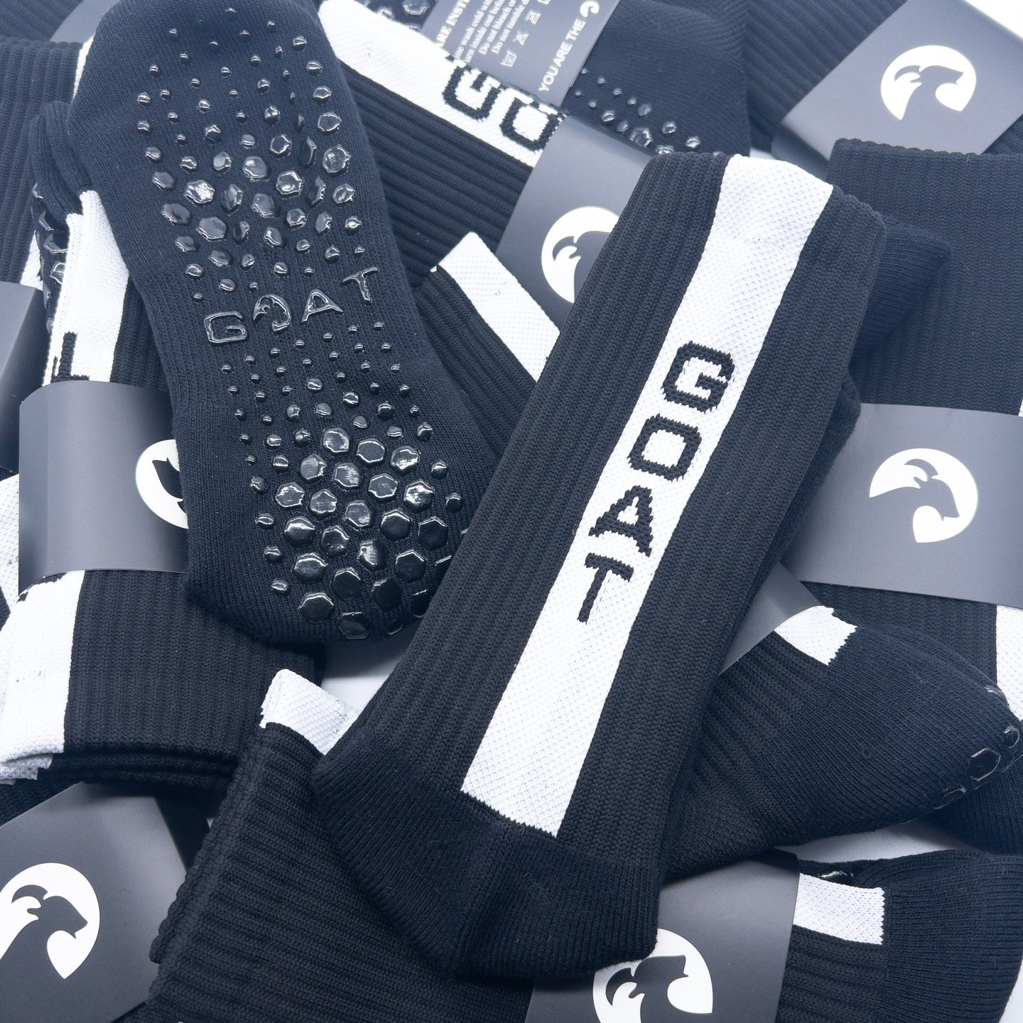 🐐 GOAT | Grip Socks Black Multi Pack 4x Pairs